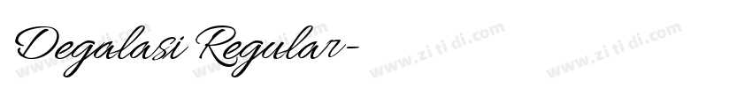 Degalasi Regular字体转换